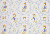 Disney Daisy Duck Ribbon Flower Pattern Fabric printed in Korea by the Half Yard